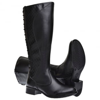 bota preta confortavel